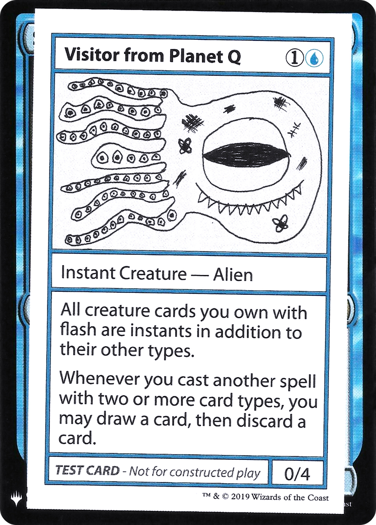 Visitor from Planet Q Card Image