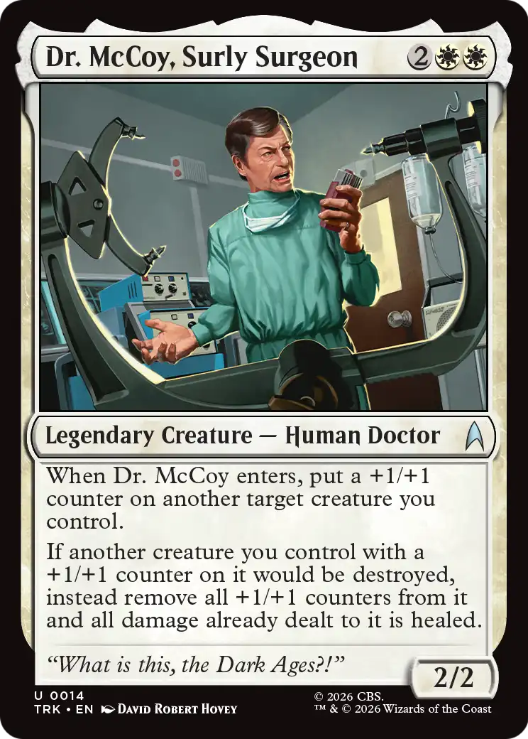 Dr. McCoy, Surly Surgeon