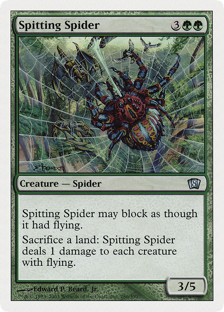 Spitting Spider Card Image