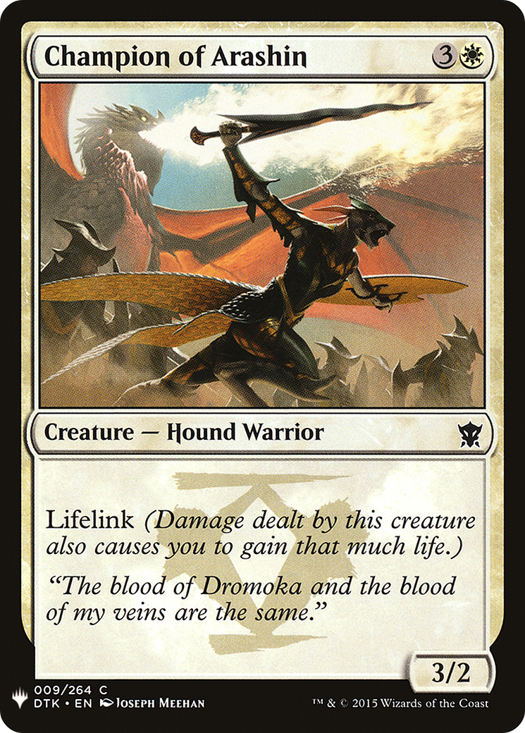 Champion of Arashin Card Image