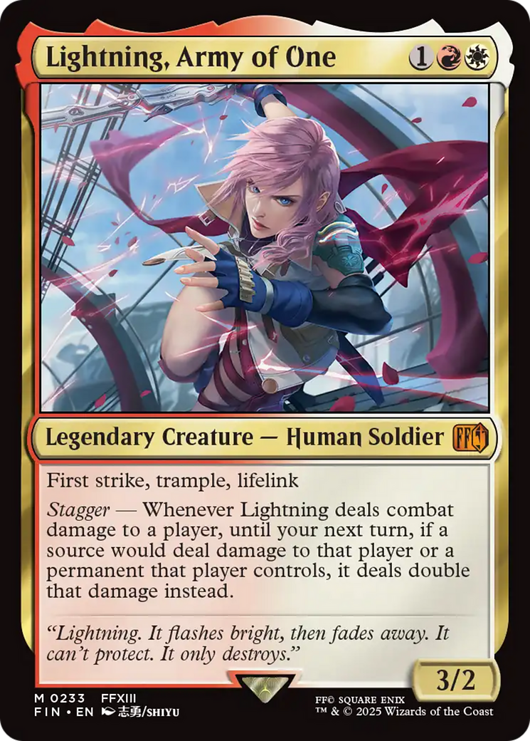 Lightning, Army of One Card Image