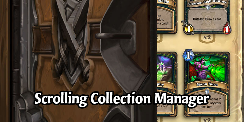 This Week's Hearthstone Update Adds Scroll Wheel Support to the Collection Manager