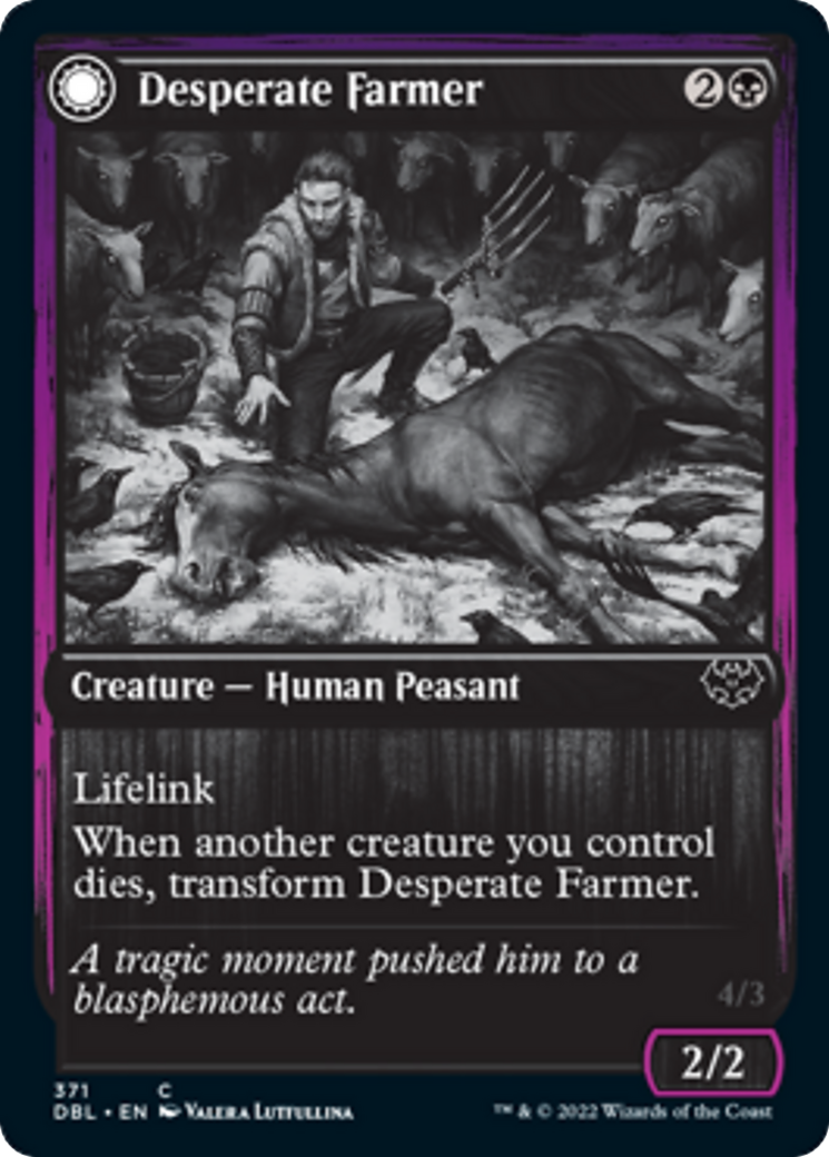 Desperate Farmer // Depraved Harvester Card Image