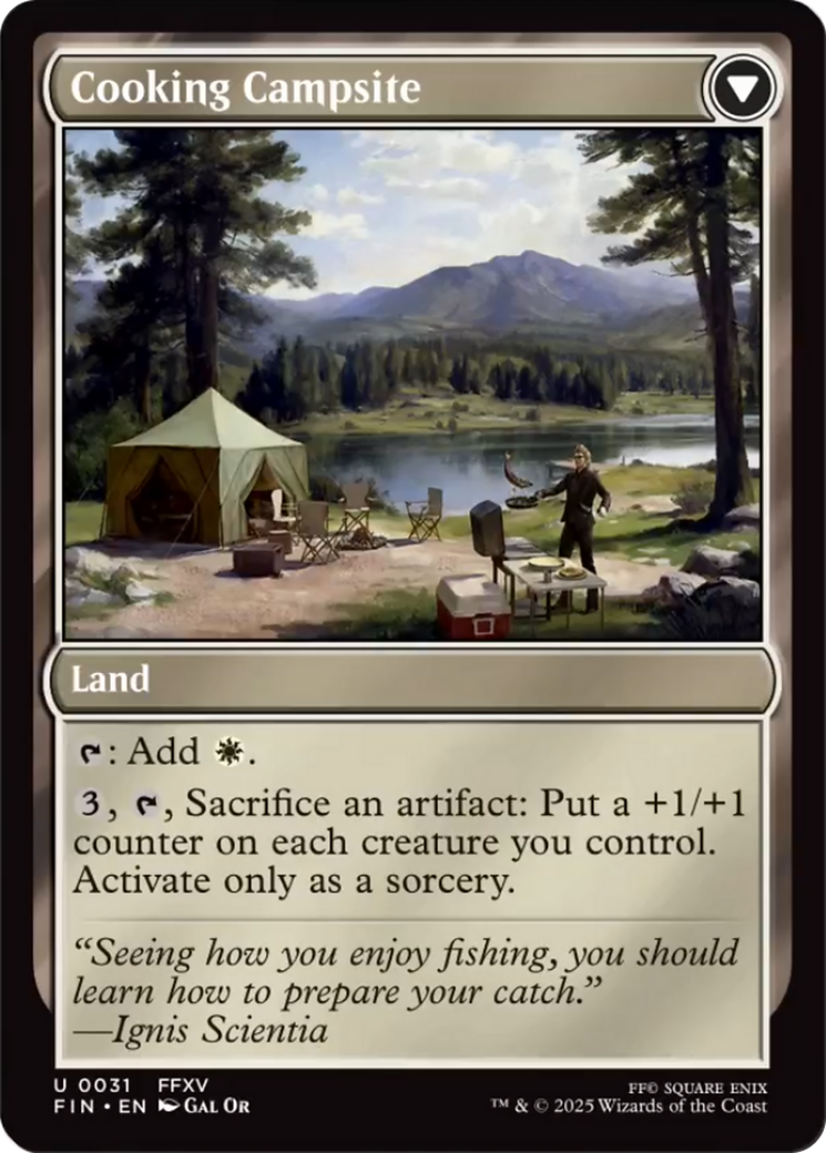 Sidequest: Catch a Fish // Cooking Campsite Card Image
