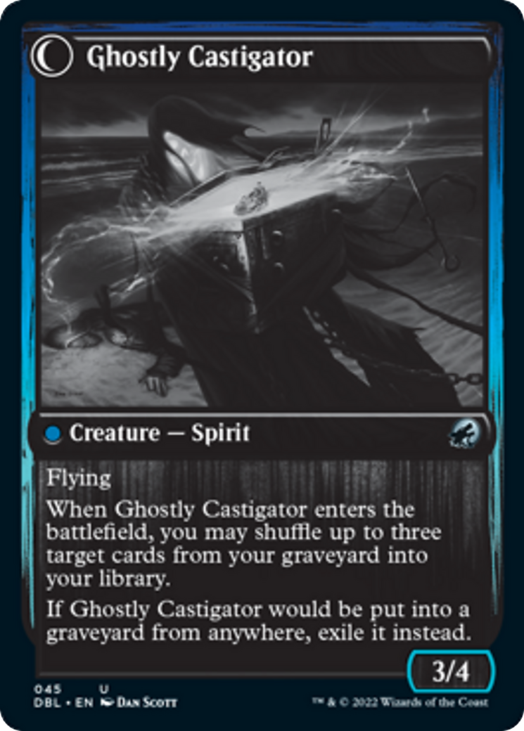 Covetous Castaway // Ghostly Castigator Card Image