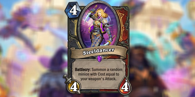 Steeldancer is a New Rogue & Warrior Card Revealed for Hearthstone's Scholomance Academy Expansion