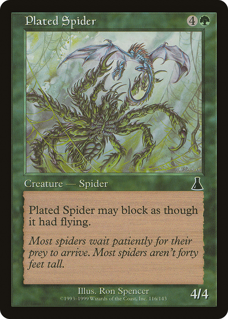 Plated Spider Card Image