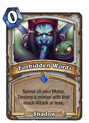 Forbidden Words Card Image