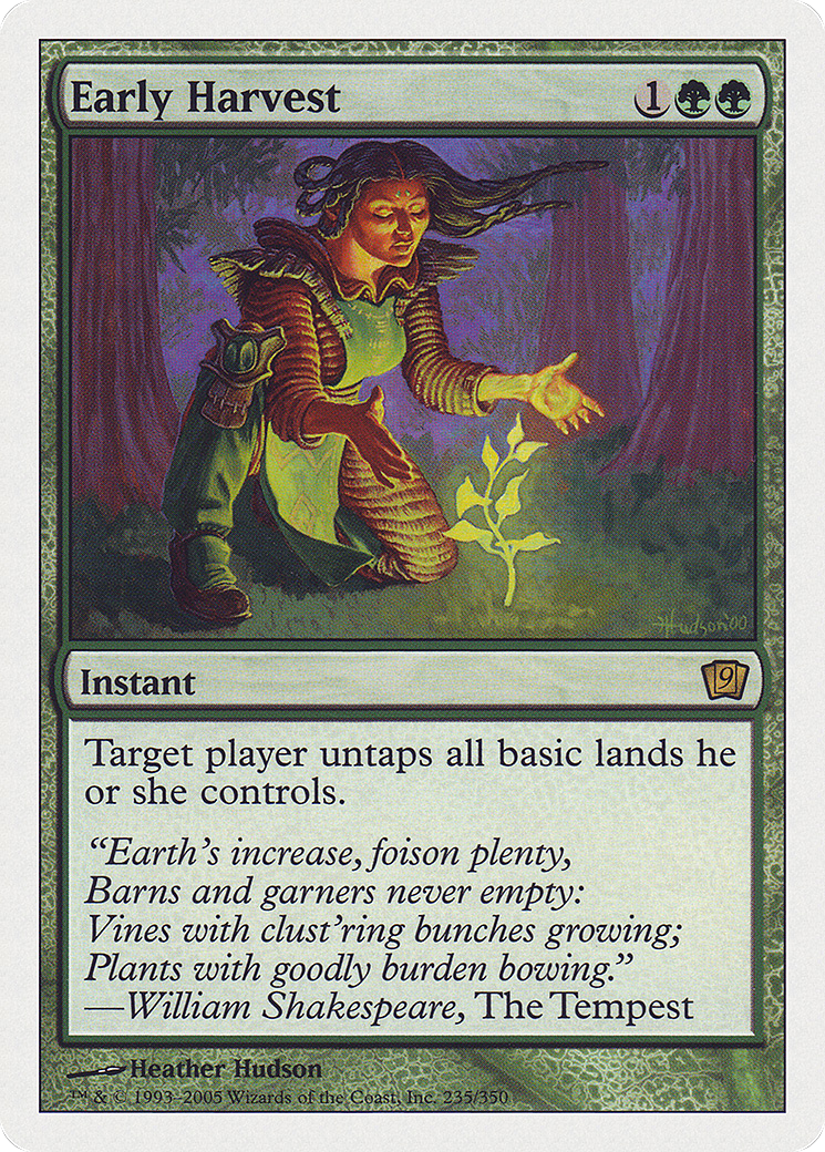 Early Harvest Card Image