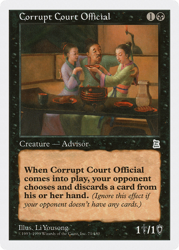 Corrupt Court Official Card Image