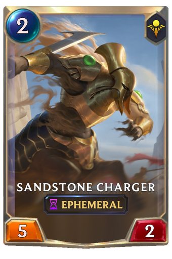 Sandstone Charger Card Image