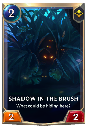 Shadow in the Brush Card Image