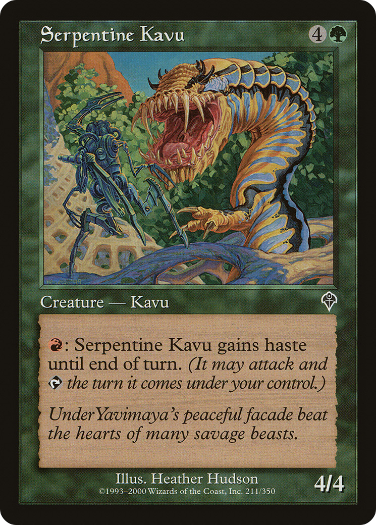 Serpentine Kavu Card Image