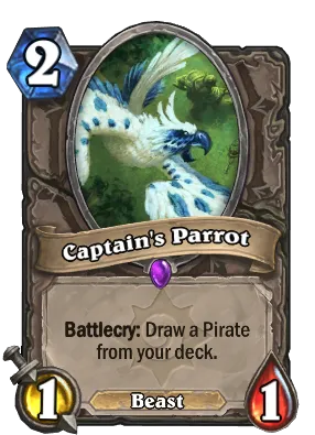 Captain's Parrot Card Image