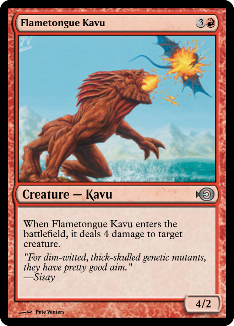 Flametongue Kavu Card Image