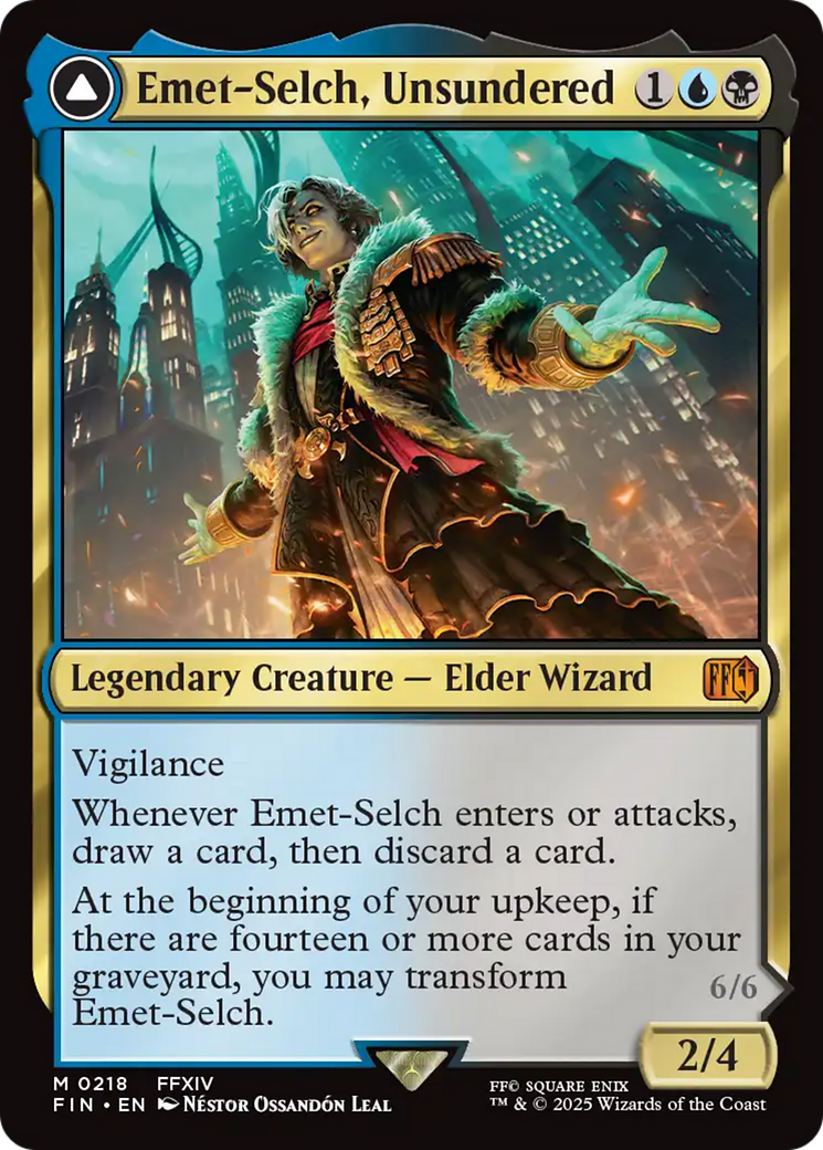 Emet-Selch, Unsundered // Hades, Sorcerer of Eld Card Image