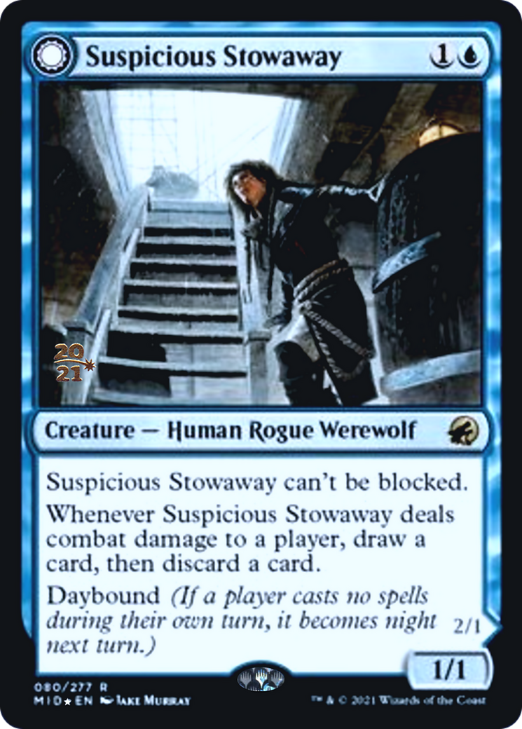 Suspicious Stowaway // Seafaring Werewolf Card Image