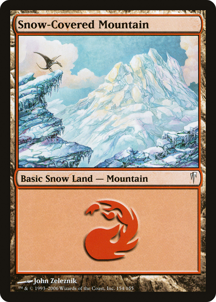 Snow-Covered Mountain Card Image