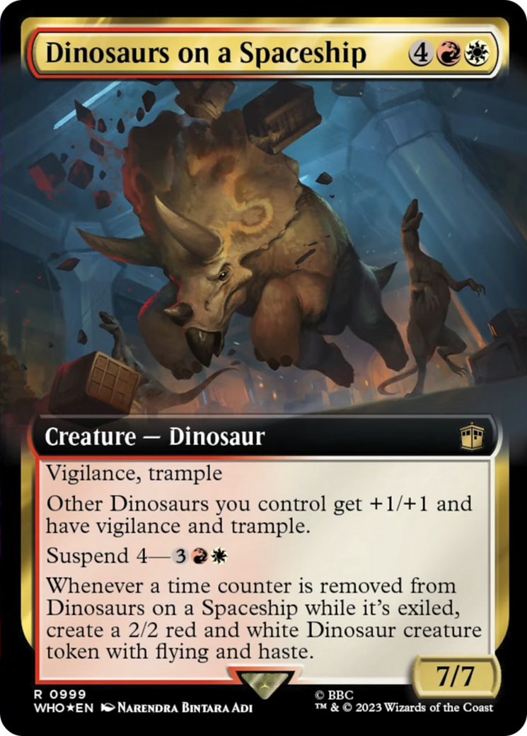 Dinosaurs on a Spaceship Card Image