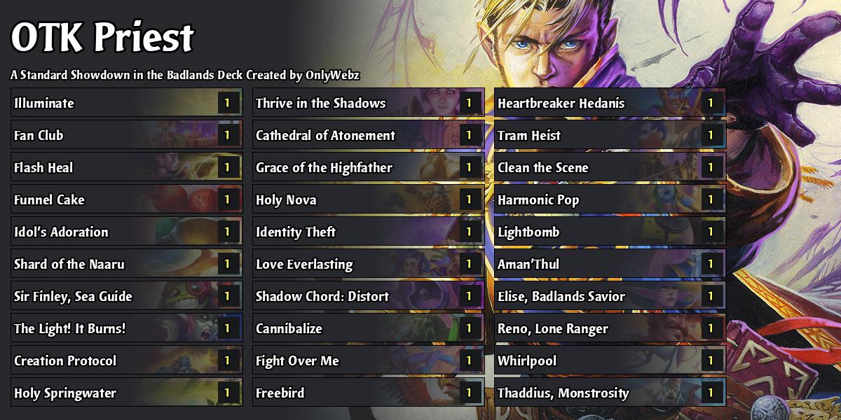 Hearthstone Top Decks💙 on X: Showdown in the Badlands theorycrafting  event starts today, at 9 AM PT (18:00 CET)! Watch your favorite content  creators test the expansion early and get two free