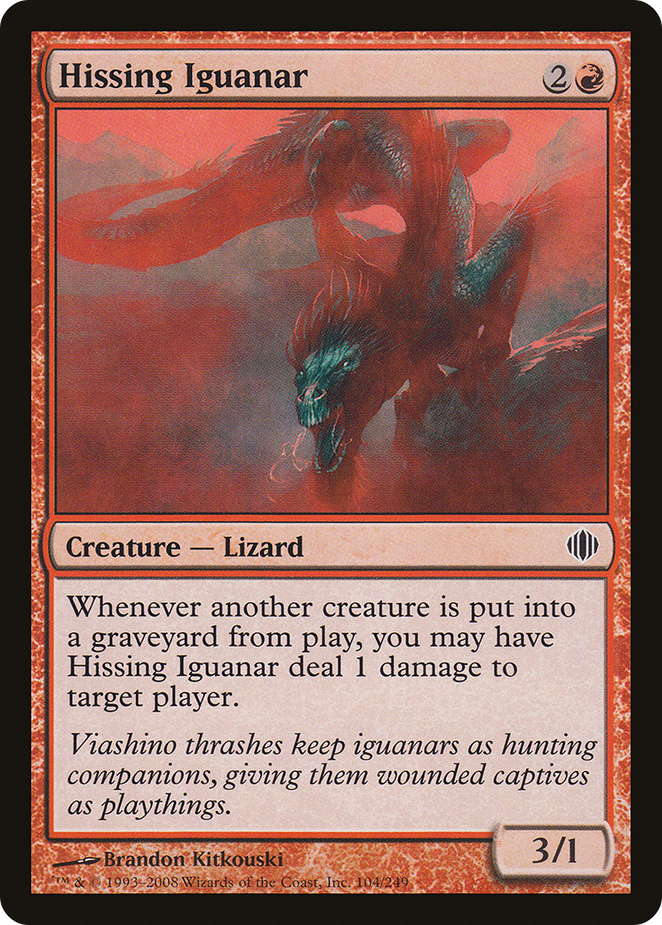 Hissing Iguanar Card Image