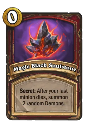 Magic Black Soulstone Card Image