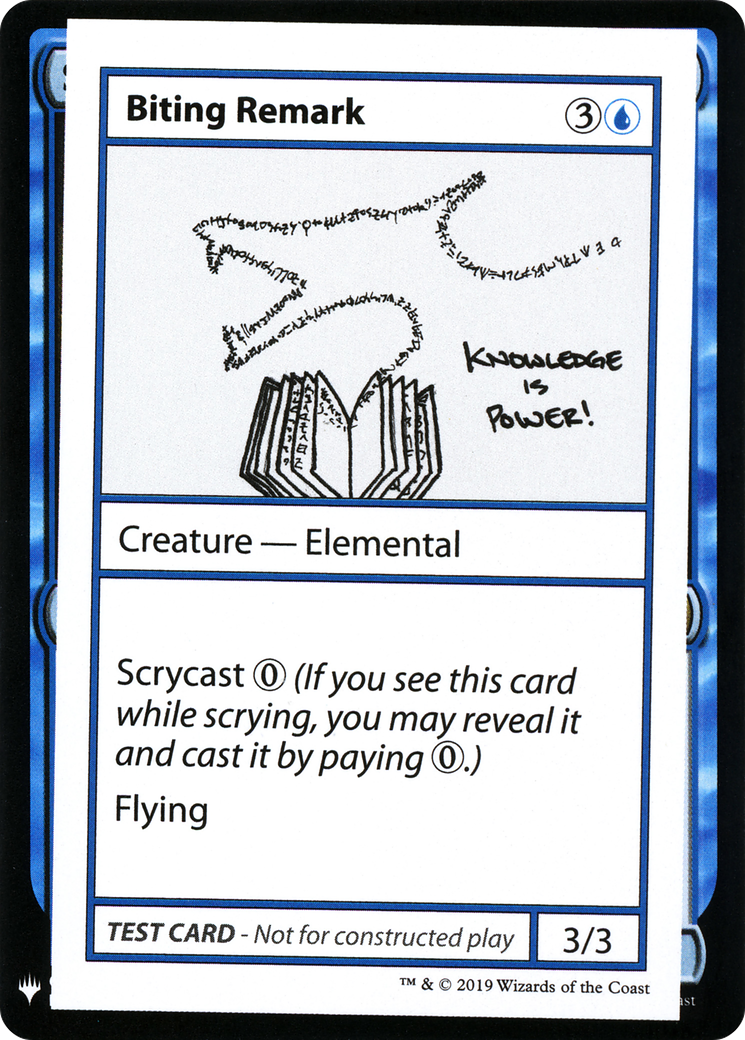 Biting Remark Card Image