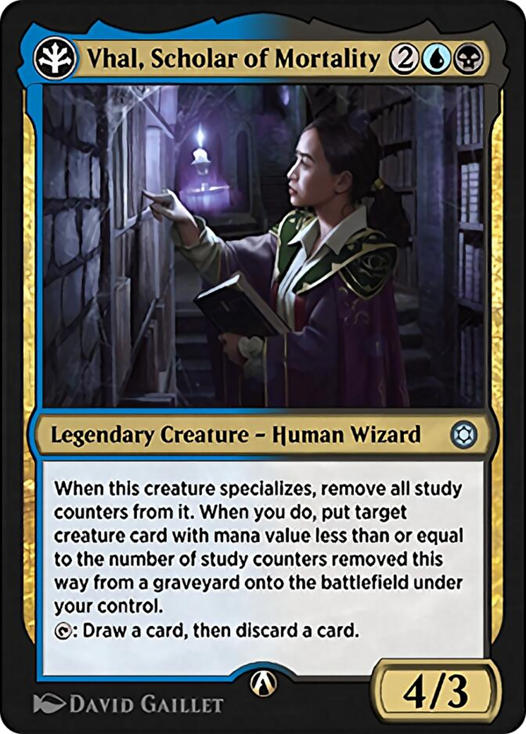 Vhal, Scholar of Mortality Card Image