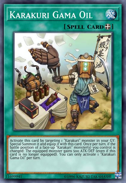 Karakuri Gama Oil Card Image