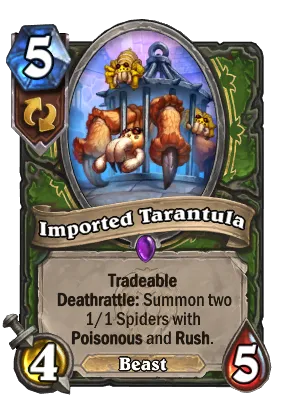 Imported Tarantula Card Image