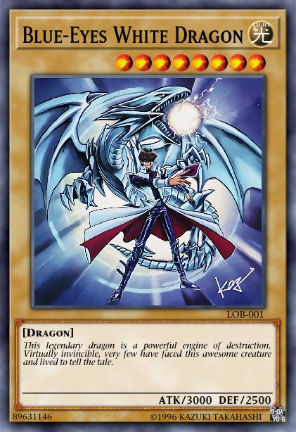 Blue-Eyes White Dragon Yu-Gi-Oh Card, Art 8