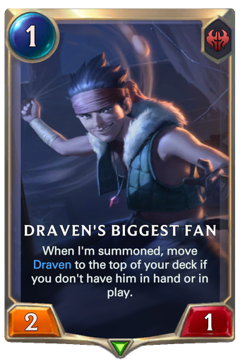 Draven's Biggest Fan Card Image