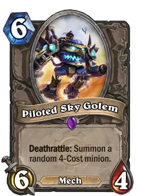 Piloted Sky Golem Card Image