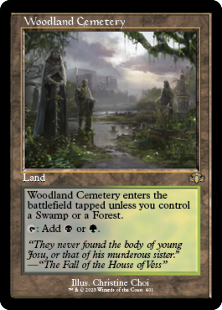 Woodland Cemetery Card Image