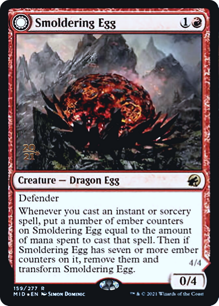 Smoldering Egg // Ashmouth Dragon Card Image