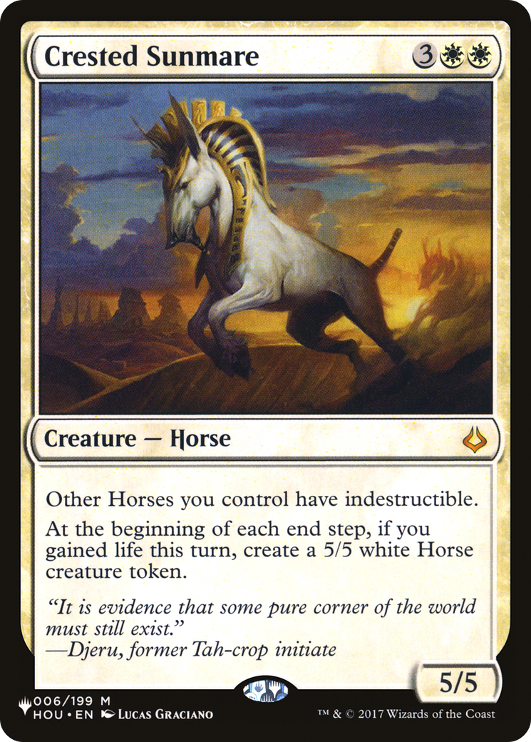 Crested Sunmare Card Image
