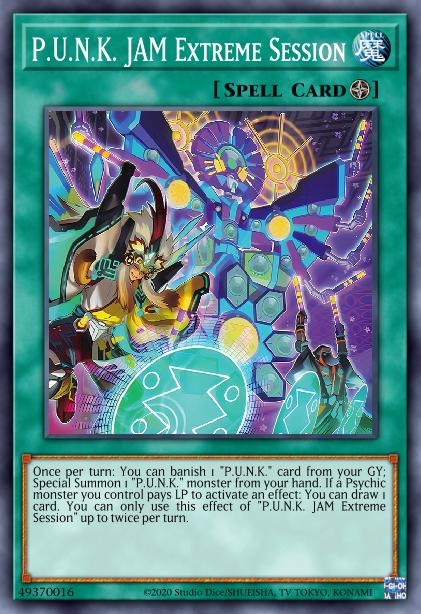 P.U.N.K. JAM Extreme Session Yu-Gi-Oh Card, Art 2