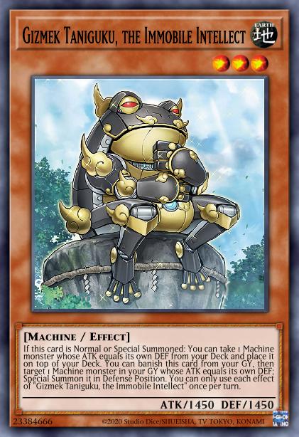 Gizmek Taniguku, the Immobile Intellect Card Image