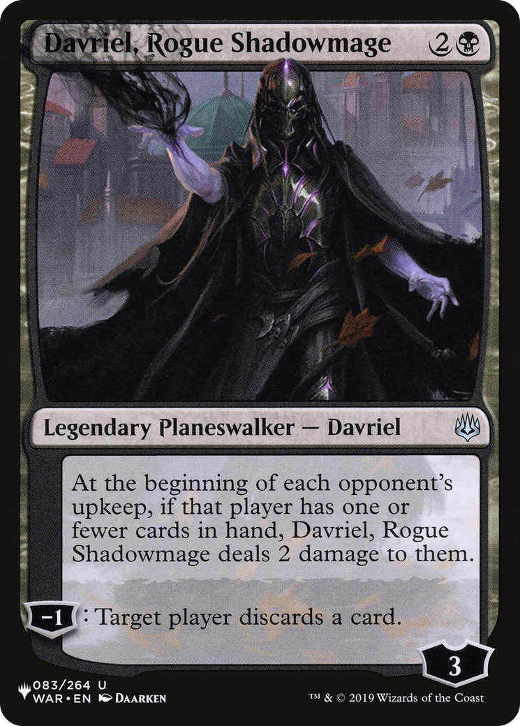 Davriel, Rogue Shadowmage Card Image