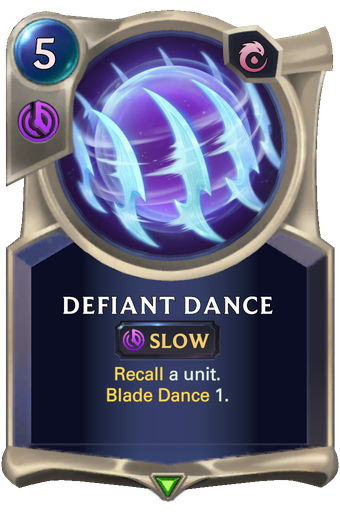 Defiant Dance Card Image