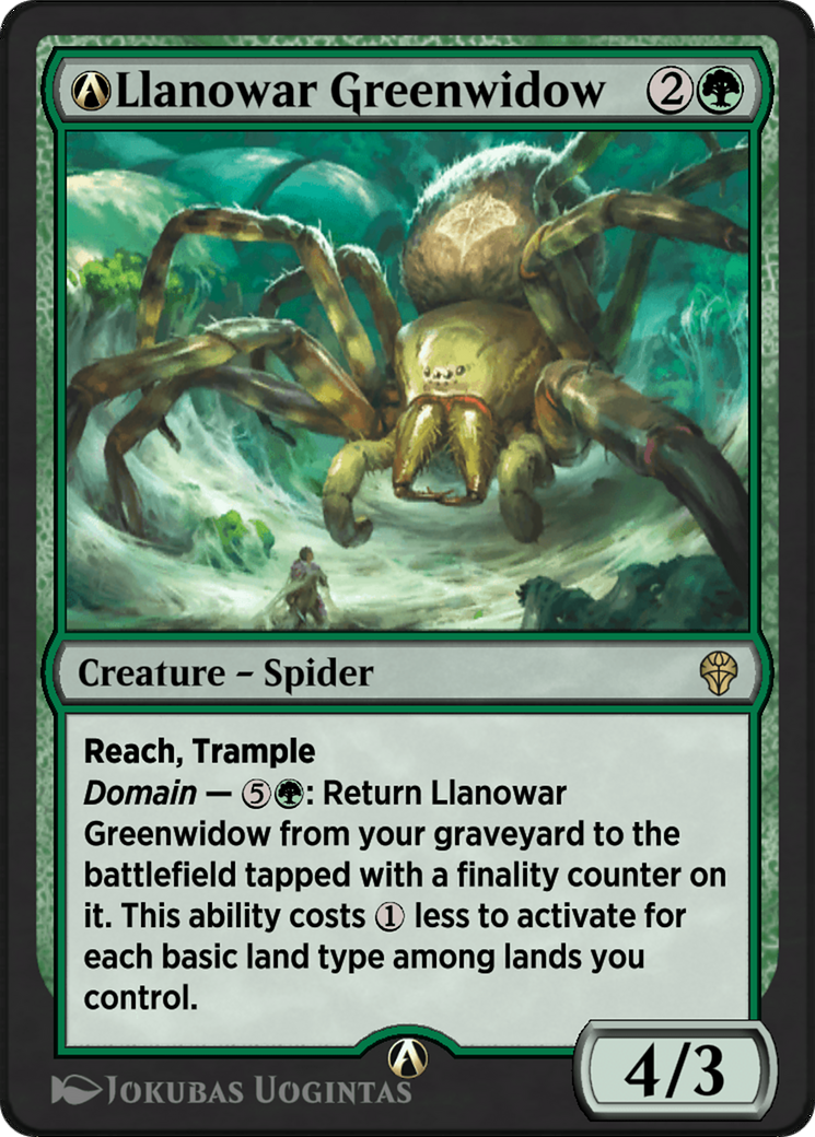 A-Llanowar Greenwidow Card Image
