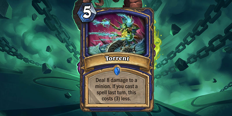 Torrent is a new Shaman Card Revealed for Hearthstone's Ashes of Outland Expansion