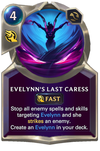 Evelynn's Last Caress Card Image