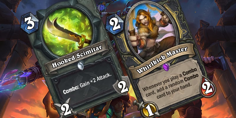 Uldum Rogue Card Reveals - Hooked Scimitar & Whirlkick Master