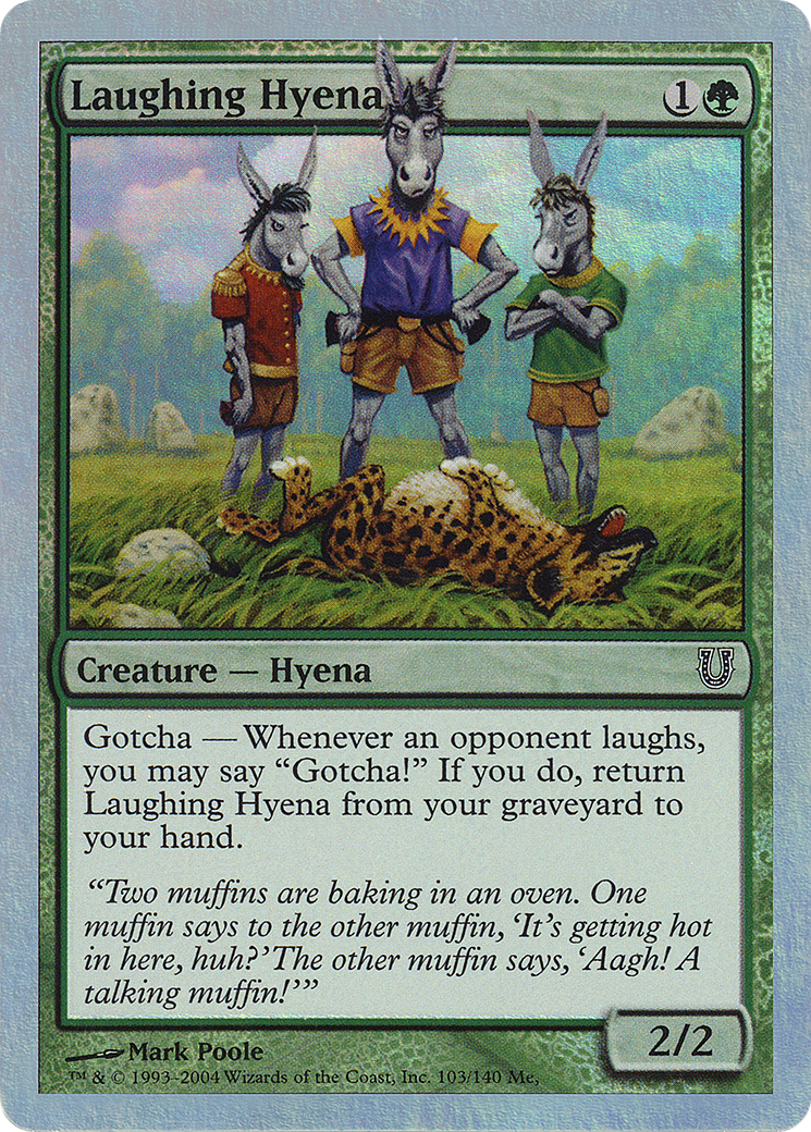 Laughing Hyena Card Image