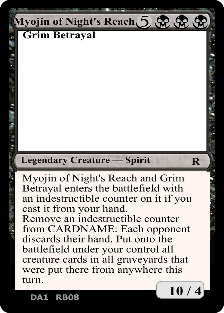 Myojin of Night's Reach and Grim Betrayal Card Image