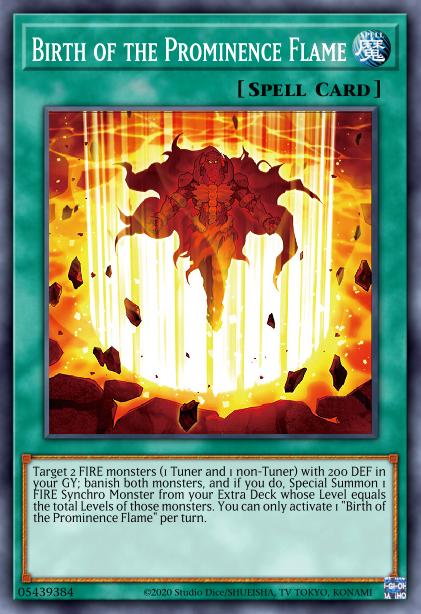 Birth of the Prominence Flame Card Image