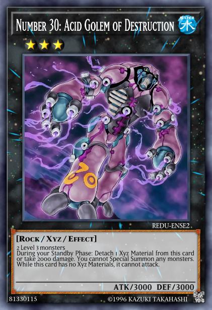 Number 30: Acid Golem of Destruction Card Image