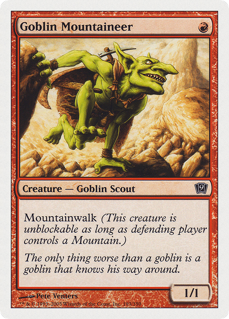 Goblin Mountaineer Card Image