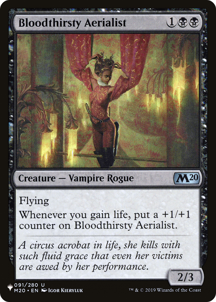 Bloodthirsty Aerialist Card Image